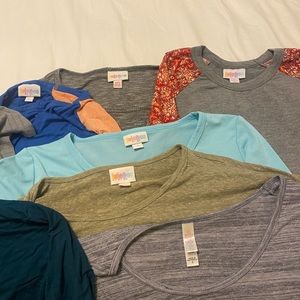 Lularoe tops. Varying colors and styles